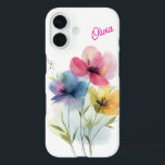 Coque Pour iPhone 16 Boîtier Iphone 16 personnalisé Aquarelle Floral<br><div class="desc">Personnalisé iPhone 16 Coque avec des fleurs d'aquarelle Abstraites Ajoutez une touche personnelle à votre iPhone 16 avec ce coque époustouflant qui présente un design floral abstrait délicat ! Fabriqué pour les amateurs de beauté et d'individualité, ce coque allie des couleurs vibrantes et de haute qualité à une fonction de...</div>