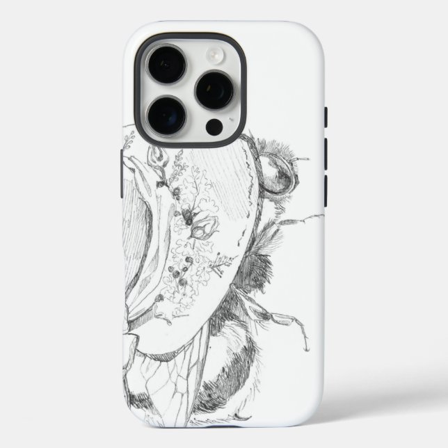 Coques Case-Mate iPhone Boîtier iPhone 16 Pro Bee (Verso)