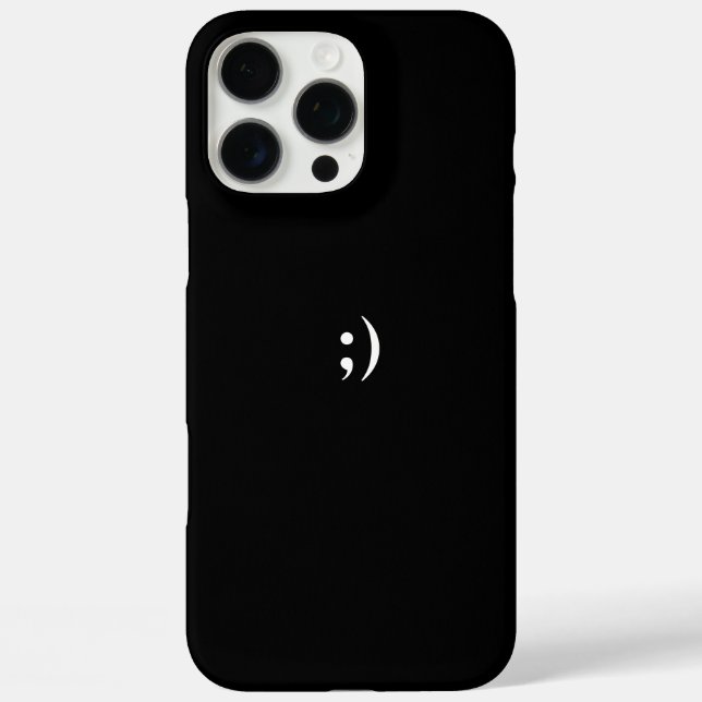 Coques Case-Mate iPhone Boîtier iPhone 16 Pro Max Noir Simple (Verso)