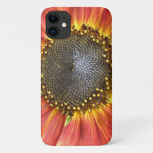 Coque iPhone 11 Boîtier iPhone 3 Tournesol Rouge et Jaune