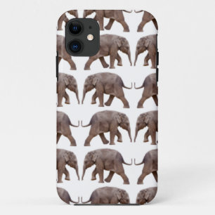 Coque iPhone 11 Boîtier iPhone 5 Baby Elephant Frenzy (Blanc)