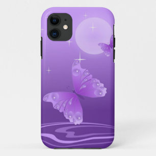 Coque iPhone 11 Boîtier iPhone 5 Papillon Violet