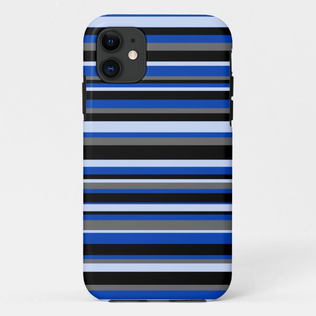 Coques Case-Mate iPhone Boîtier iPhone 5 rayures bleues (Dos)