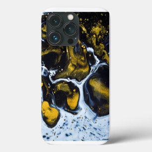 Case-Mate iPhone Case Boîtier iphone à fond liquide or foncé blanc