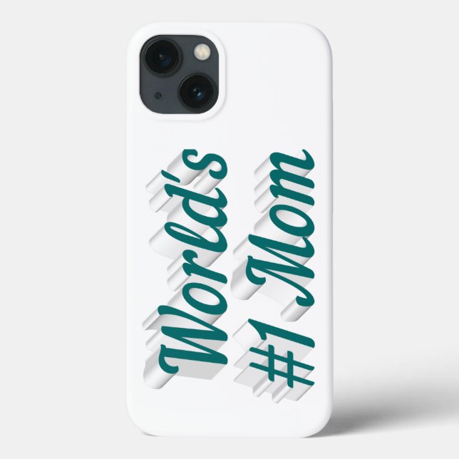 Coques Case-Mate iPhone Boîtier iPhone avec texte vert pour la fête des Mè (Verso)