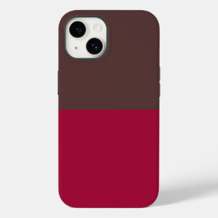 Coque Case-Mate iPhone Boîtier iPhone bloc de couleur brun cramoisi