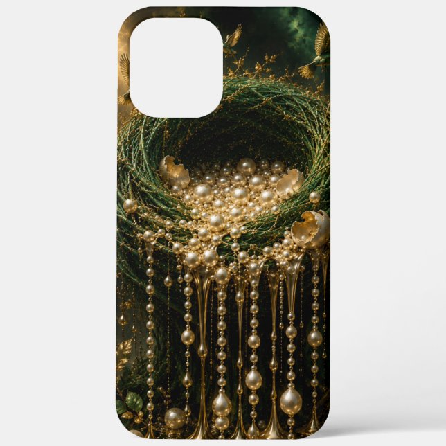 Coques Case-Mate iPhone Boîtier iphone cascade de perles de nid d'émeraude (Verso)