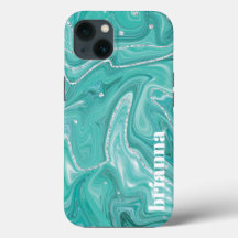 Boîtier iPhone Case-Mate en marbre pailleté