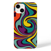 Boîtier iPhone Effet de Marbrure de Peinture Liqui