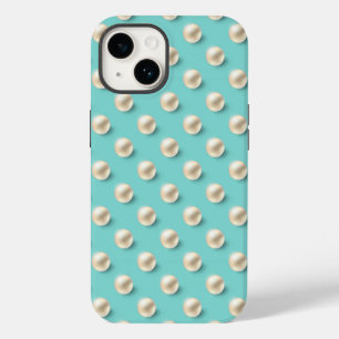 Coque Case-Mate iPhone Boîtier iPhone Élégant Turquoise & Perles