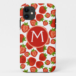 Case-Mate iPhone Case Boîtier iphone fraise à motif monogramme