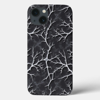 Case-Mate iPhone Case Boîtier iPhone gris foncé brillant relief de branc