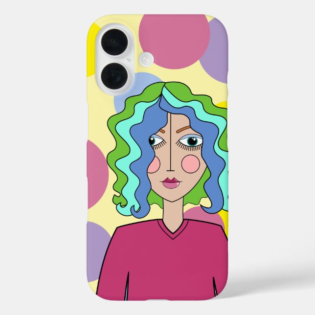 Coques Case-Mate iPhone Boîtier iPhone / iPad visage stylisé abstrait (Verso)