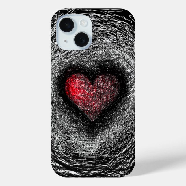 Coques Case-Mate iPhone Boîtier iPhone Love Nest Heart Scratch (Verso)