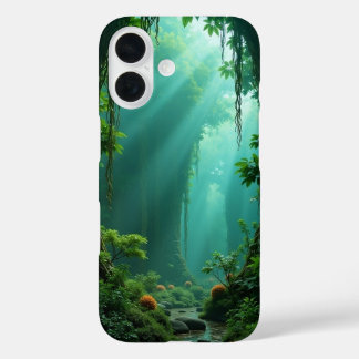 Coque Pour iPhone 16 Boîtier iPhone Lueur de la Forêt Enchantée