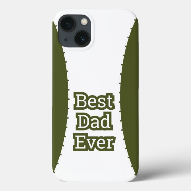 Coques Case-Mate iPhone Boîtier iPhone Olive Green Best Dad Ever (Verso)