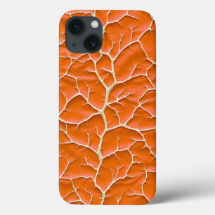 Case-Mate iPhone Case Boîtier iPhone orange brillant avec texture de bra