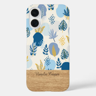 Coque Pour iPhone 16 Boîtier iPhone personnalisé abstrait botanique ble