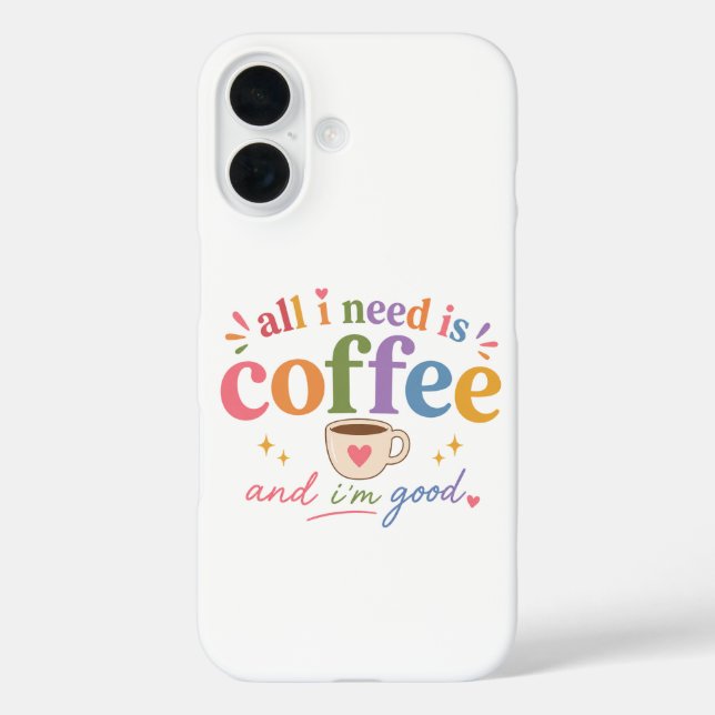 Coques Case-Mate iPhone Boîtier iPhone pour amateur de café mignon (Verso)