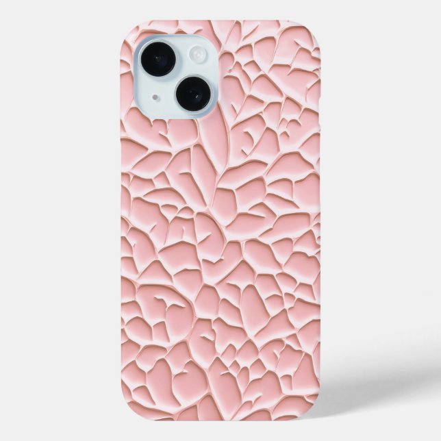 Coques Case-Mate iPhone Boîtier iPhone rose doux avec relief texturé (Verso)