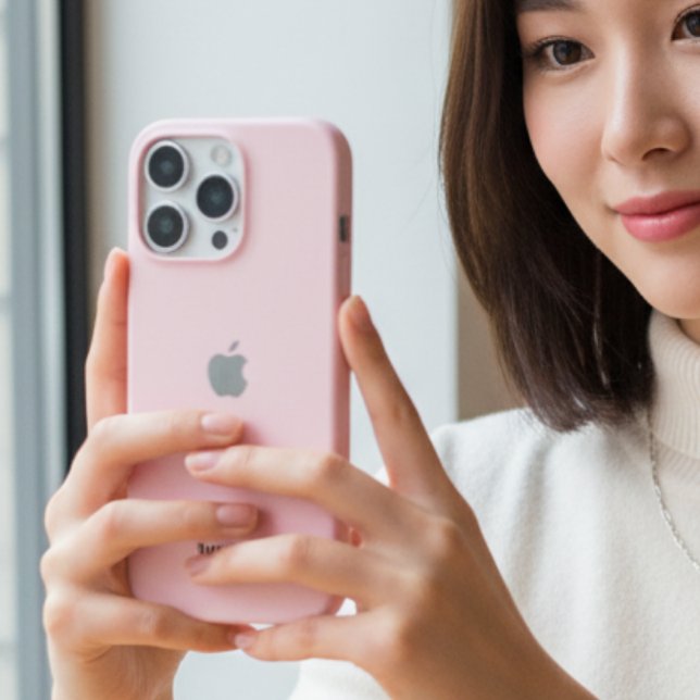 Coques Case-Mate iPhone Boîtier iPhone rose pastel personnalisé avec perso (Créateur téléchargé)