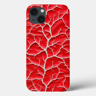Case-Mate iPhone Case Boîtier iPhone rouge brillant avec texture de bran
