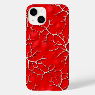 Coque Case-Mate iPhone Boîtier iPhone Rouge Vibrant avec Texture de Branc
