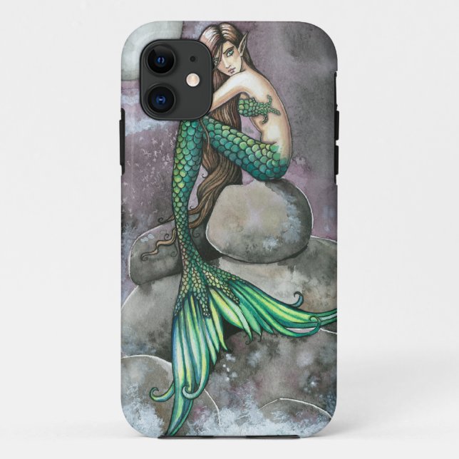 Coques Case-Mate iPhone Boîtier iPhone Sirène Émeraude (Dos)