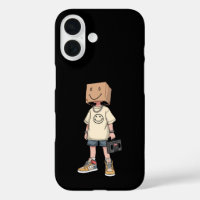 Boîtier iPhone Style Streetwear Garçon Tête de Boî