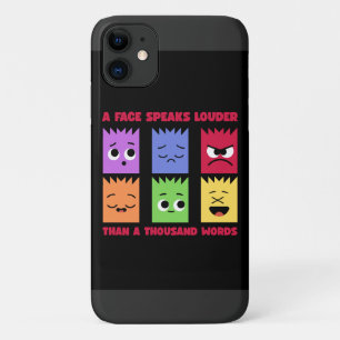 Case-Mate iPhone Case boîtier iphone visage parle plus fort que mille mo