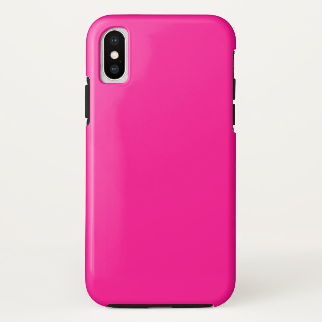 Coques Case-Mate iPhone Boîtier iPhone XS Fluorescent Rose Tough (Dos)