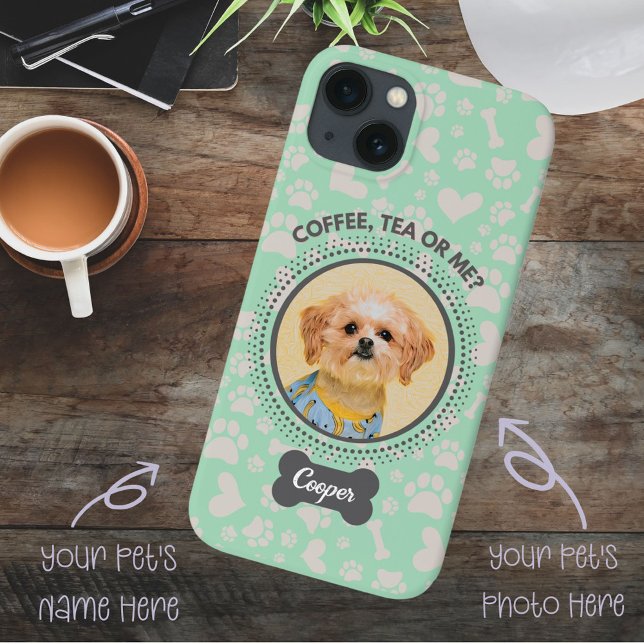 Coques Case-Mate iPhone Boîtier photo personnalisé pour animaux de compagn (Personalized your phone case with your beloved pet's photo and name with one click.)