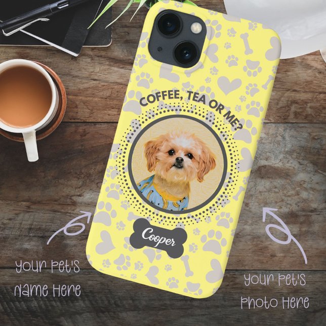 Coques Case-Mate iPhone Boîtier photo personnalisé pour animaux de compagn (Personalized your pet's photo and name on your phone with one click.)
