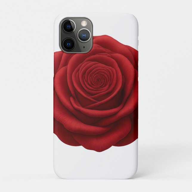 Coques Case-Mate iPhone Boîtier pour iPhone 11 Pro - Fleur de rose rouge (Dos)