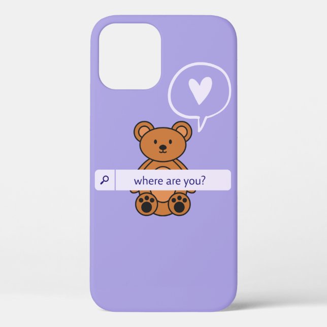 Coques Case-Mate iPhone Boîtier pour iPhone 12, violet (Verso)