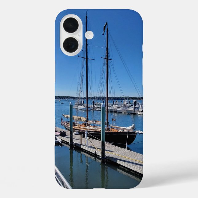 Coques Case-Mate iPhone Boîtier Serene Sailboat Marina Blue Sky Téléphone (Verso)