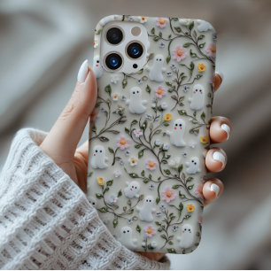 Coque Case-Mate iPhone Boîtier téléphonique 3D Floral Little Ghost