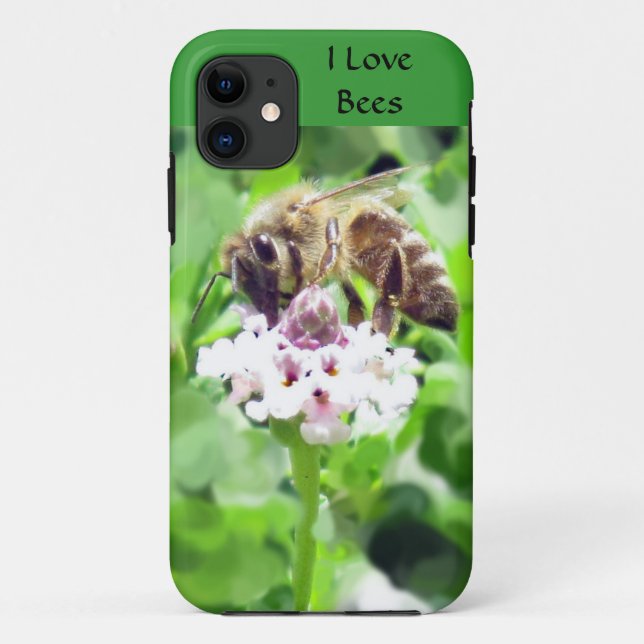 Coques Case-Mate iPhone Boîtier téléphonique - Abeille de miel en fleurs (Dos)