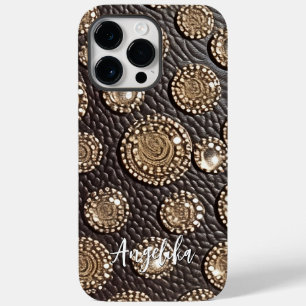 Coque Case-Mate iPhone Boîtier téléphonique Abstrait minimaliste en cuir 