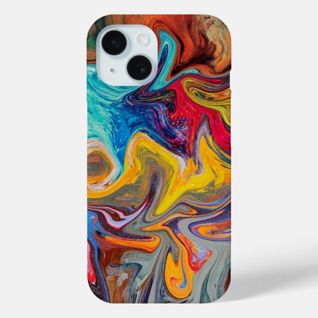 Coques Case-Mate iPhone Boîtier téléphonique Abstrait Swirl psychédélique (Verso)
