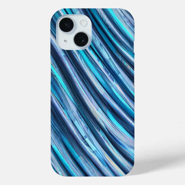 Coques Case-Mate iPhone Boîtier téléphonique Abstrait Turquoise Wave Motif (Verso)