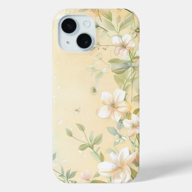 Coques Case-Mate iPhone Boîtier téléphonique Aquarellé Soft Spring Blossom (Verso)