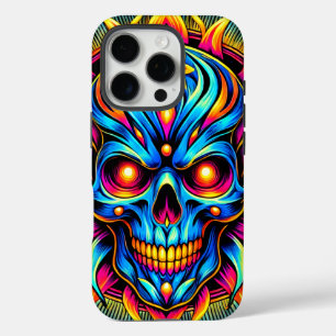 Coque iPhone 16 Pro Boîtier téléphonique Artsy Skull