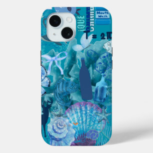 Coque Case-Mate iPhone Boîtier téléphonique Blue Ocean Collage