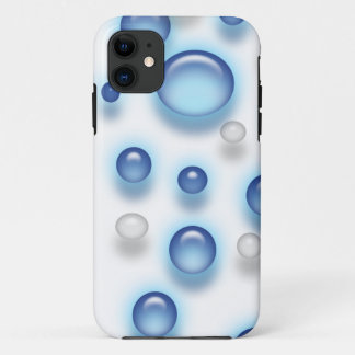 Coque iPhone 11 Boîtier téléphonique - Bulles bleues