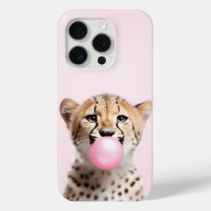 Coque Case-Mate iPhone Boîtier téléphonique Cheetah Blown rose Buble Gum