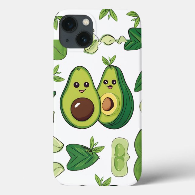 Coques Case-Mate iPhone Boîtier téléphonique couple Avocado | Funny Kawaii (Verso)