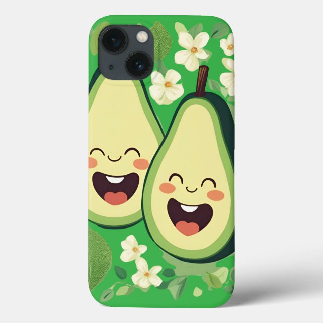 Coques Case-Mate iPhone Boîtier téléphonique couple Avocado | Funny Kawaii (Verso)