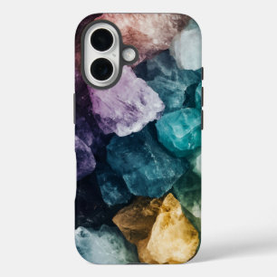 Coque Pour iPhone 16 Boîtier téléphonique Crystal Gemstone