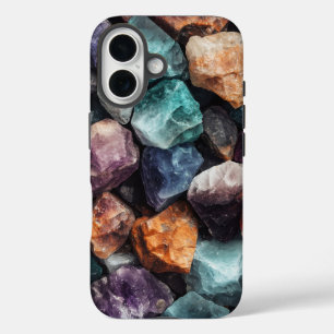 Coque Pour iPhone 16 Boîtier téléphonique Crystal Gemstone